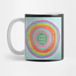 Good Vibes Only Mandala Mug